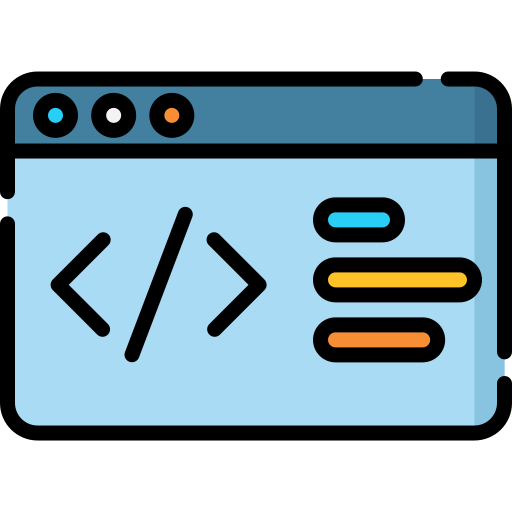 an icon that represents coding